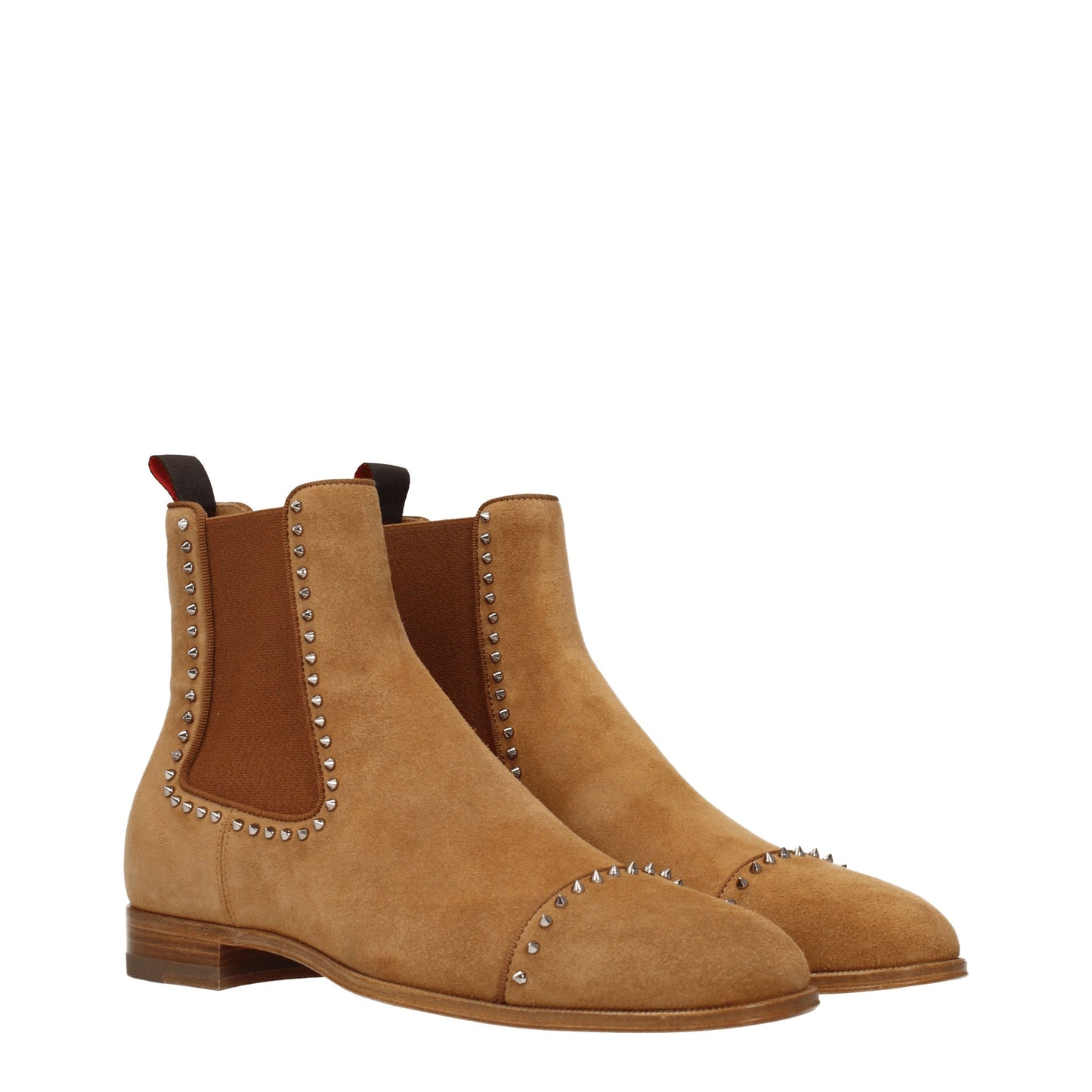 Louboutin Men's Boots in Suede Brown/Cinnamon