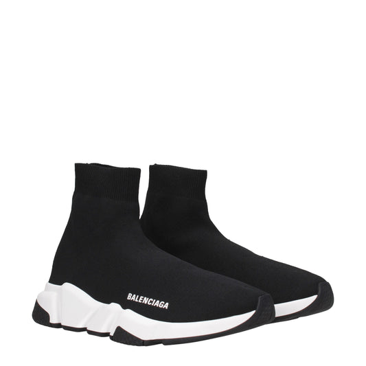 Balenciaga Men's Sneakers in Fabric  Black/White