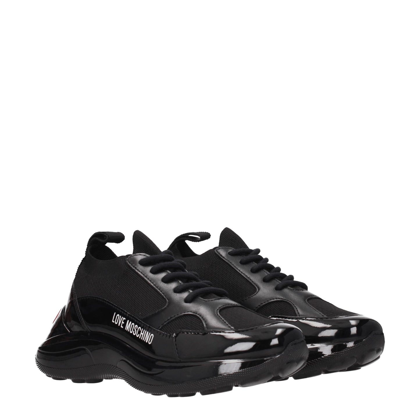 Love Moschino Women's Sneakers in Fabric  Black