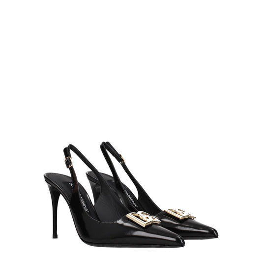 Dolce&Gabbana Women's Sandals in Leather Black