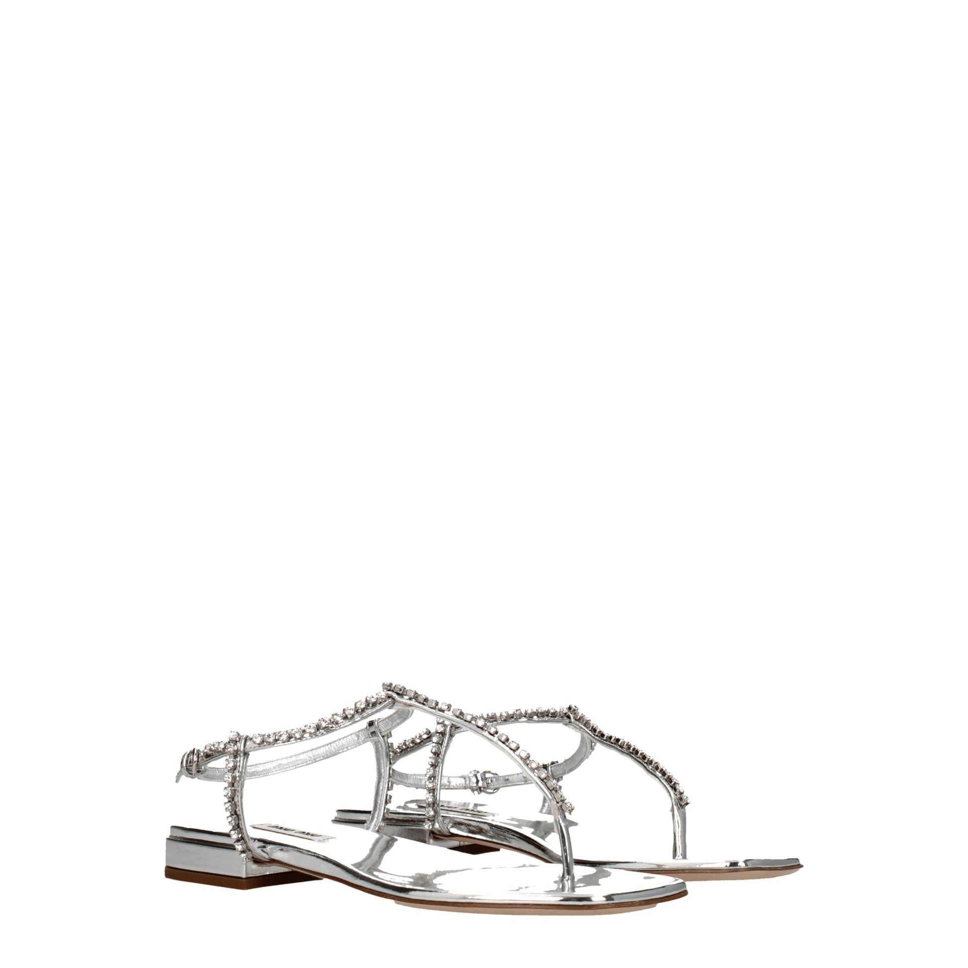 Miu Miu Women's Flip Flops Leather