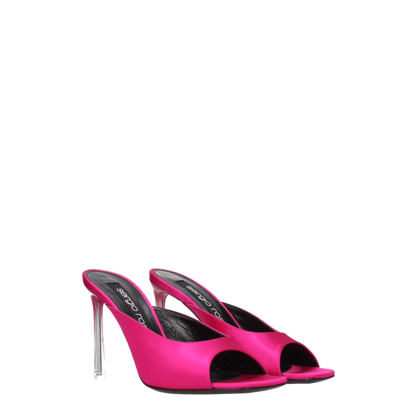 Sergio Rossi Women's Sandals in Satin Fuchsia/Magenta