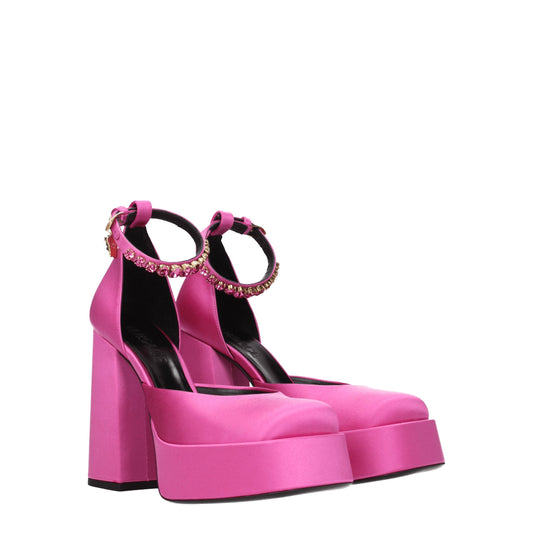 Versace Women's Sandals in Satin Pink