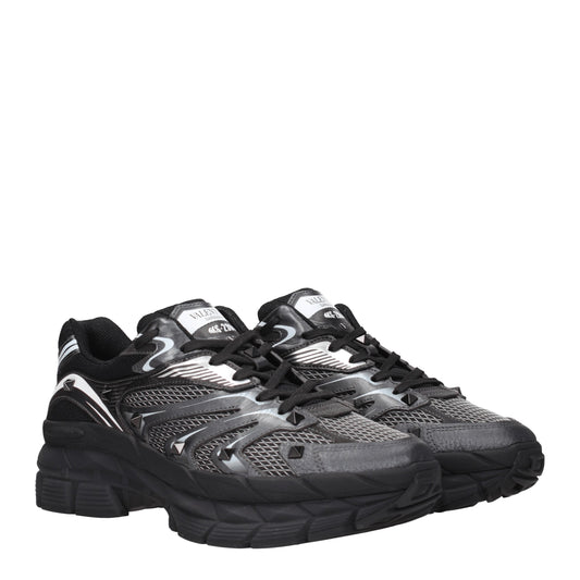 Valentino Garavani Men's Sneakers in Fabric  Black