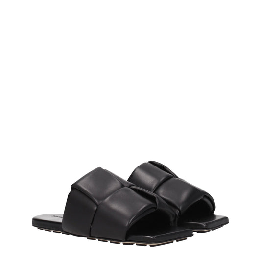 Bottega Veneta Women's Sandals & Slippers in Leather Black