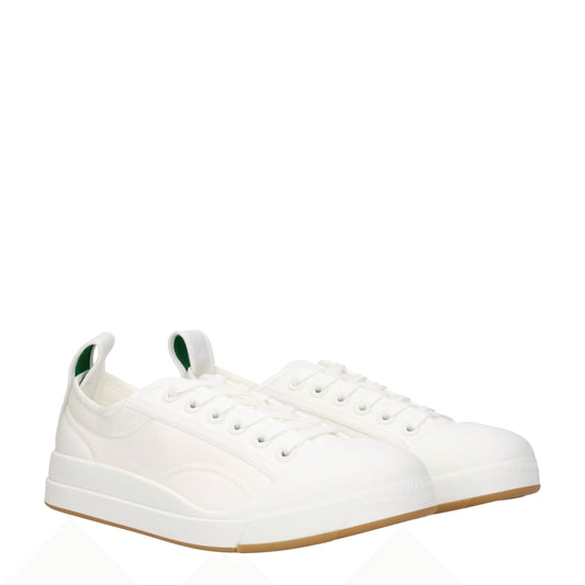 Bottega Veneta Men's Sneakers in Fabric  White/Optic White