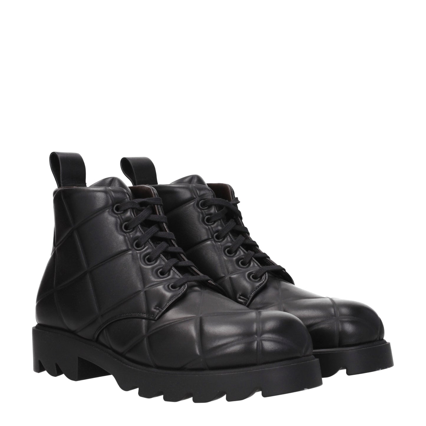 Bottega Veneta Men's Boots in Leather Black