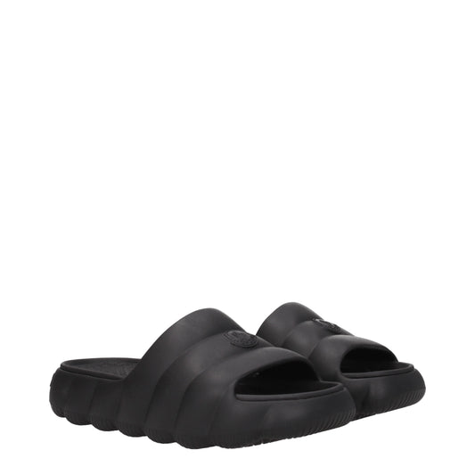 Moncler Women's Sandals & Slippers in Rubber Black