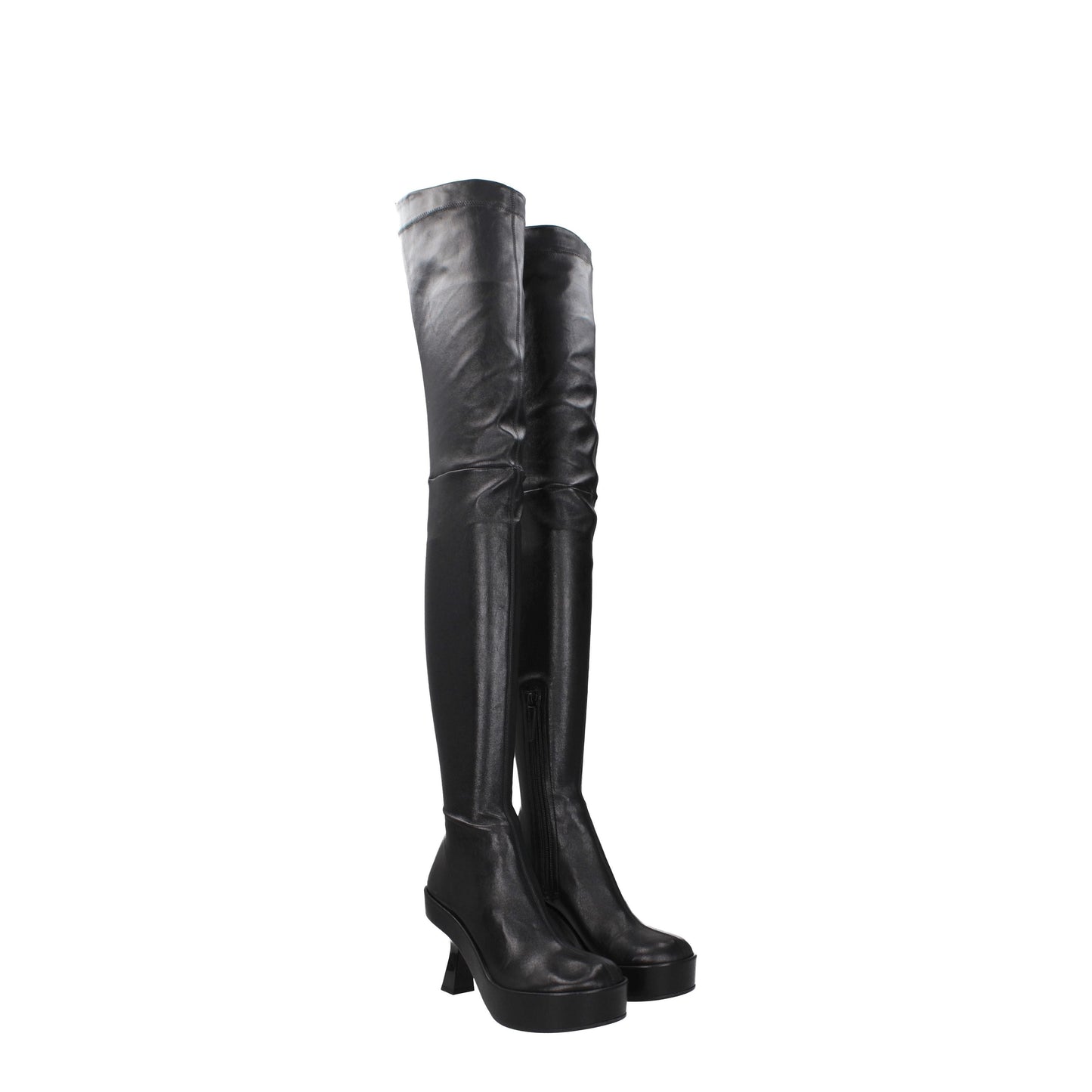 Versace Women's Boots in Leather Black