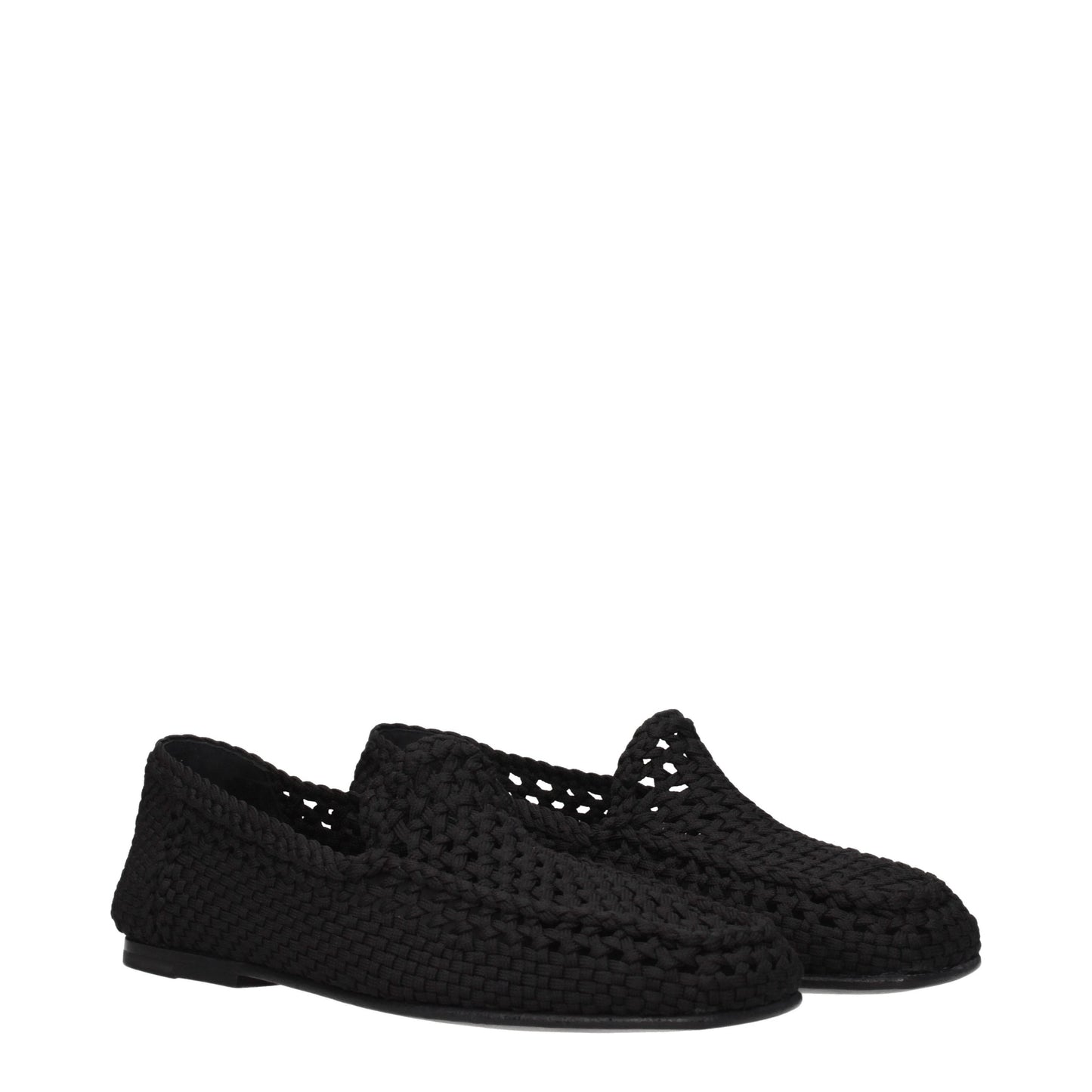 Dolce&Gabbana Men's Loafers in Fabric  Black