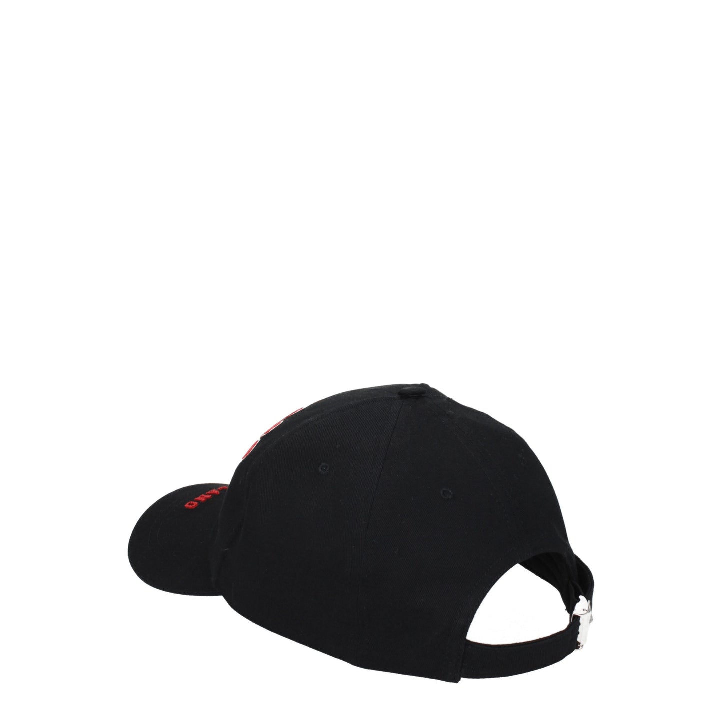 Versace Hats Men Cotton Black/Red