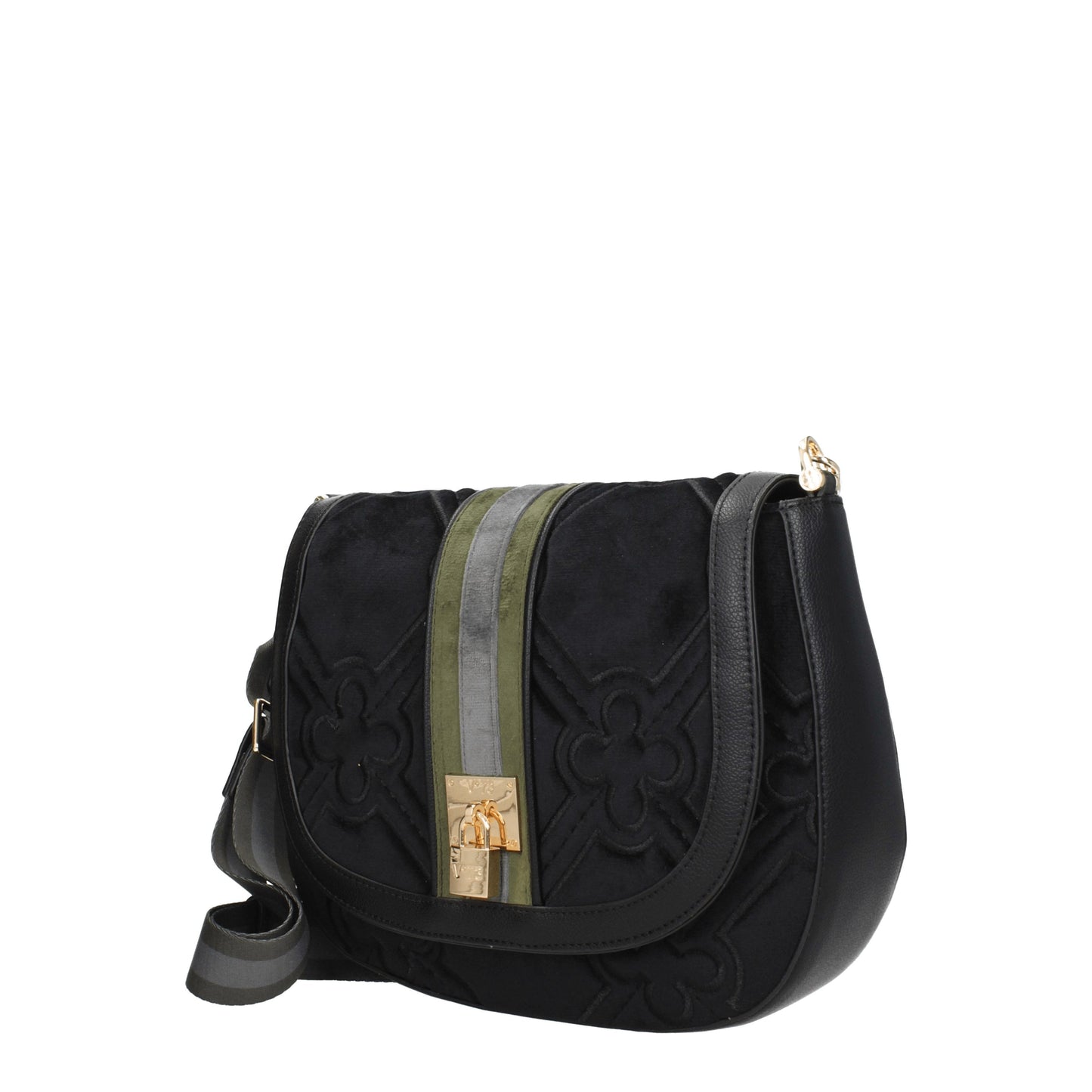 V°73 Crossbody Bags Women Fabric  Black/Multicolor