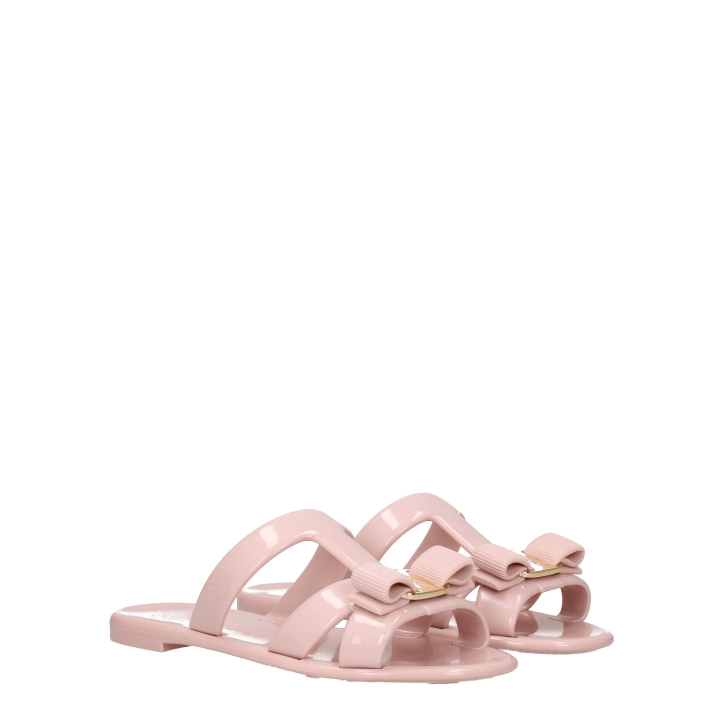 Salvatore Ferragamo Women's Sandals & Slippers in PVC Pink/Antique Pink