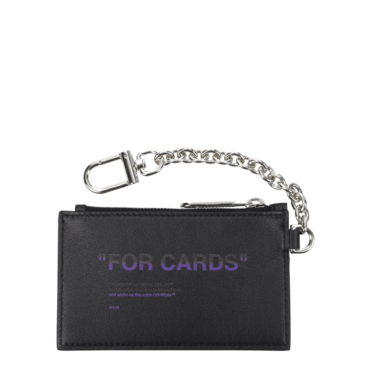 Off-White Coin Purses Men Leather Black/Violet