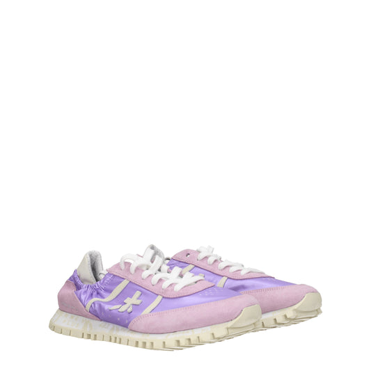 Premiata Women's Sneakers in Suede Pink/Lilac