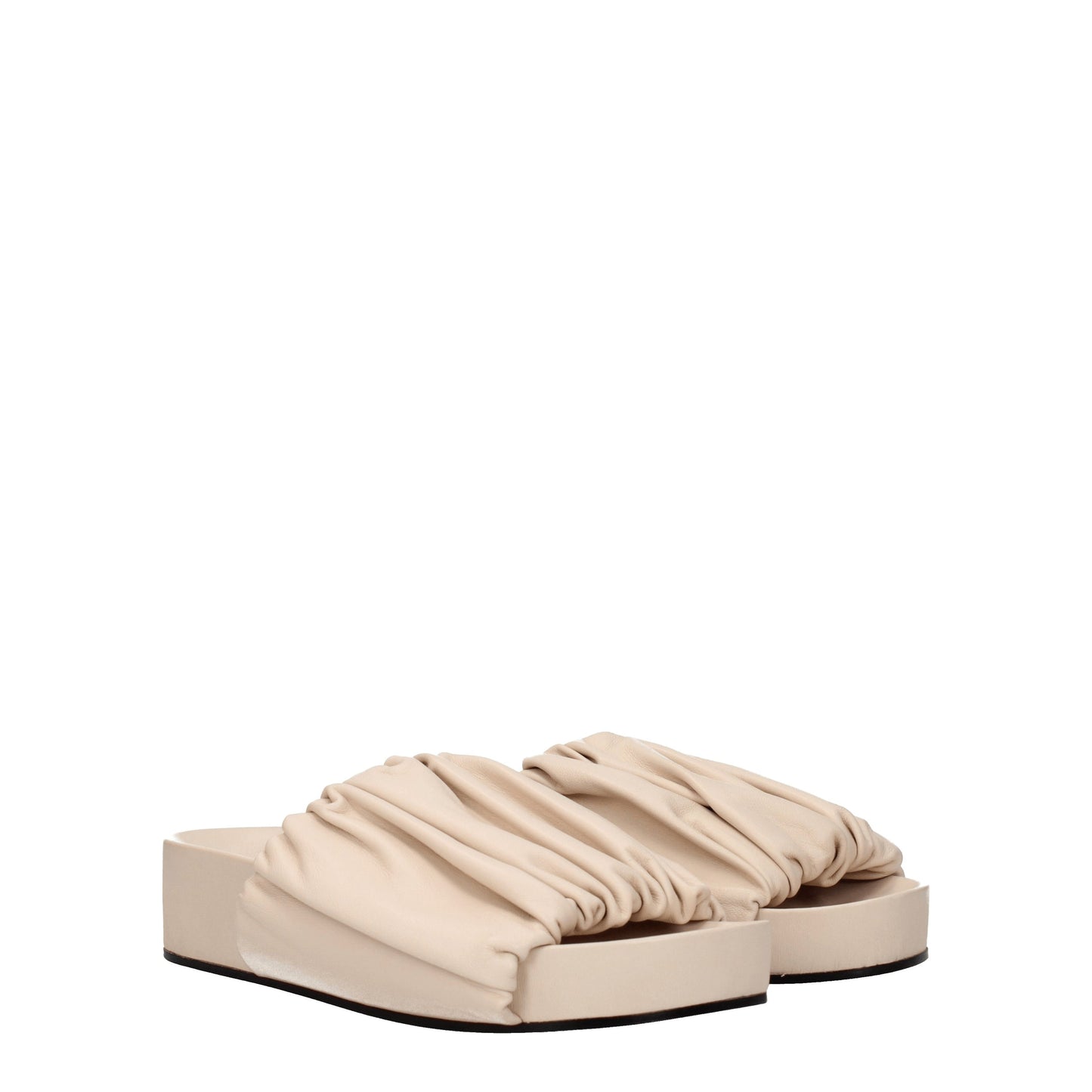 Jil Sander Women's Sandals & Slippers in Leather Pink/Powder Pink