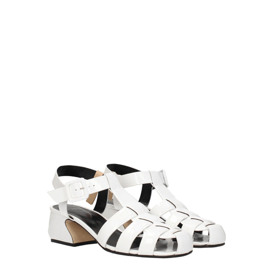 Sergio Rossi Women's Sandals in Patent Leather White