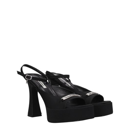 Karl Lagerfeld Women's Sandals in Fabric  Black