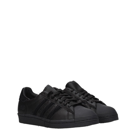 Y3 Yamamoto Women's Sneakers in Leather Black