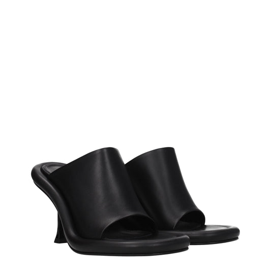 Jw Anderson Women's Sandals in Leather Black