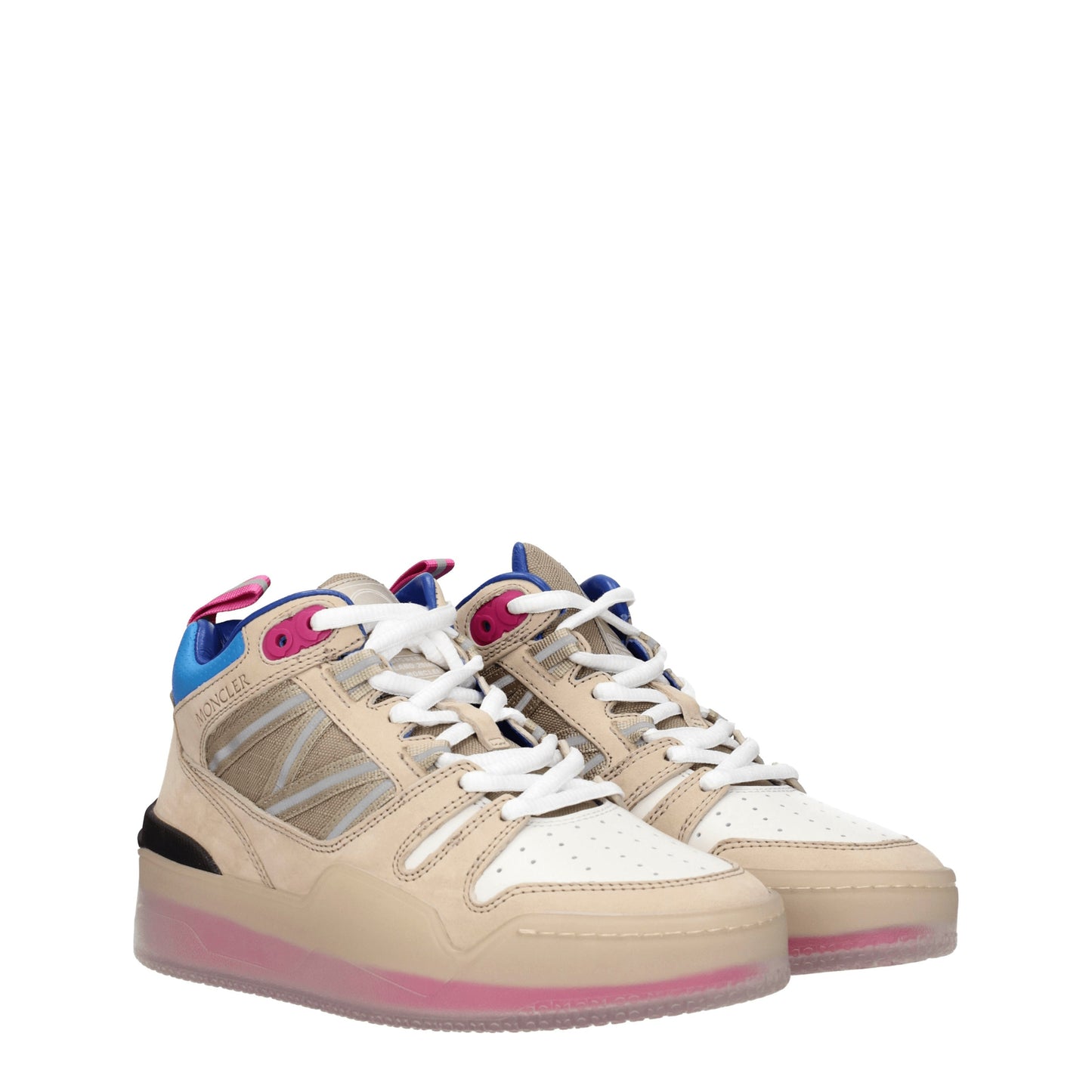 Moncler Women's Sneakers in Suede Beige