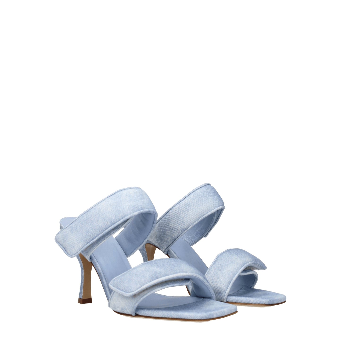 Gia Borghini Women's Sandals in Fabric  Blue/Denim