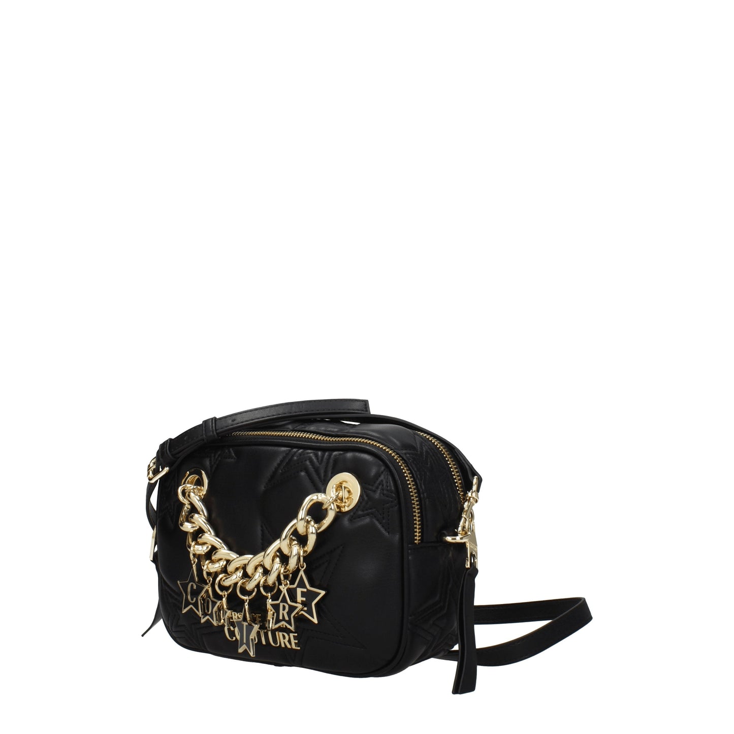 Versace Jeans Crossbody Bags Women Polyurethane Black