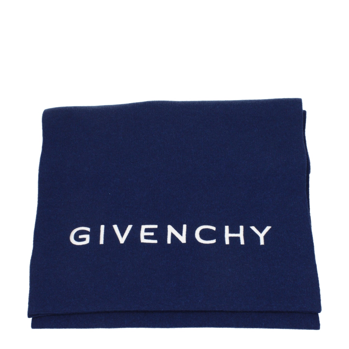 Givenchy Scarves Men Wool Blue/Baltic