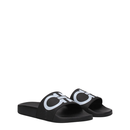 Salvatore Ferragamo Women's Sandals & Slippers in Rubber Black