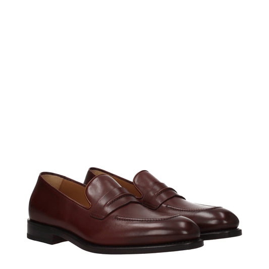 Salvatore Ferragamo Men's Loafers in Leather Brown/Capuchin