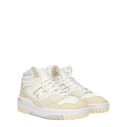 New Balance Women's Sneakers in Leather White/Hickory