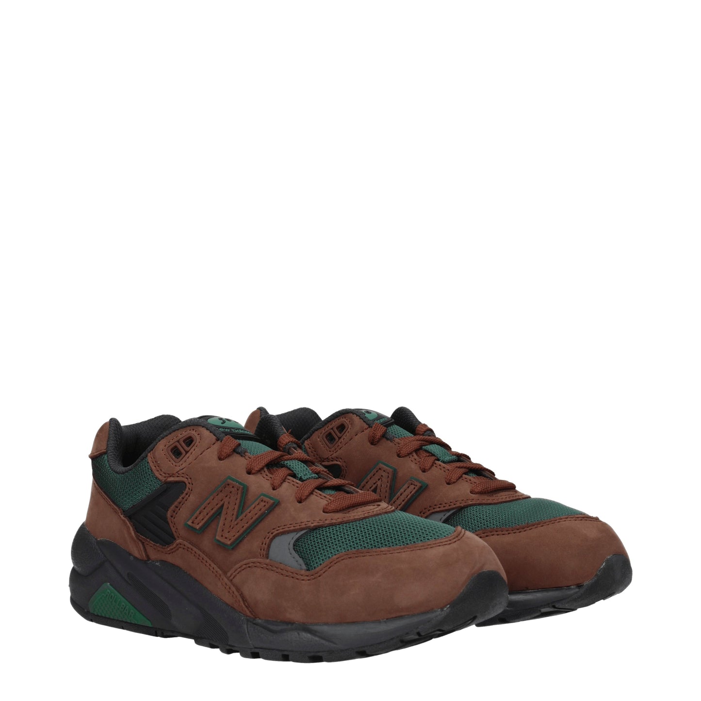 New Balance Men's Sneakers in Suede Brown/Green