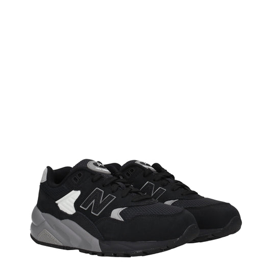 New Balance Women's Sneakers in Suede Black/Silver