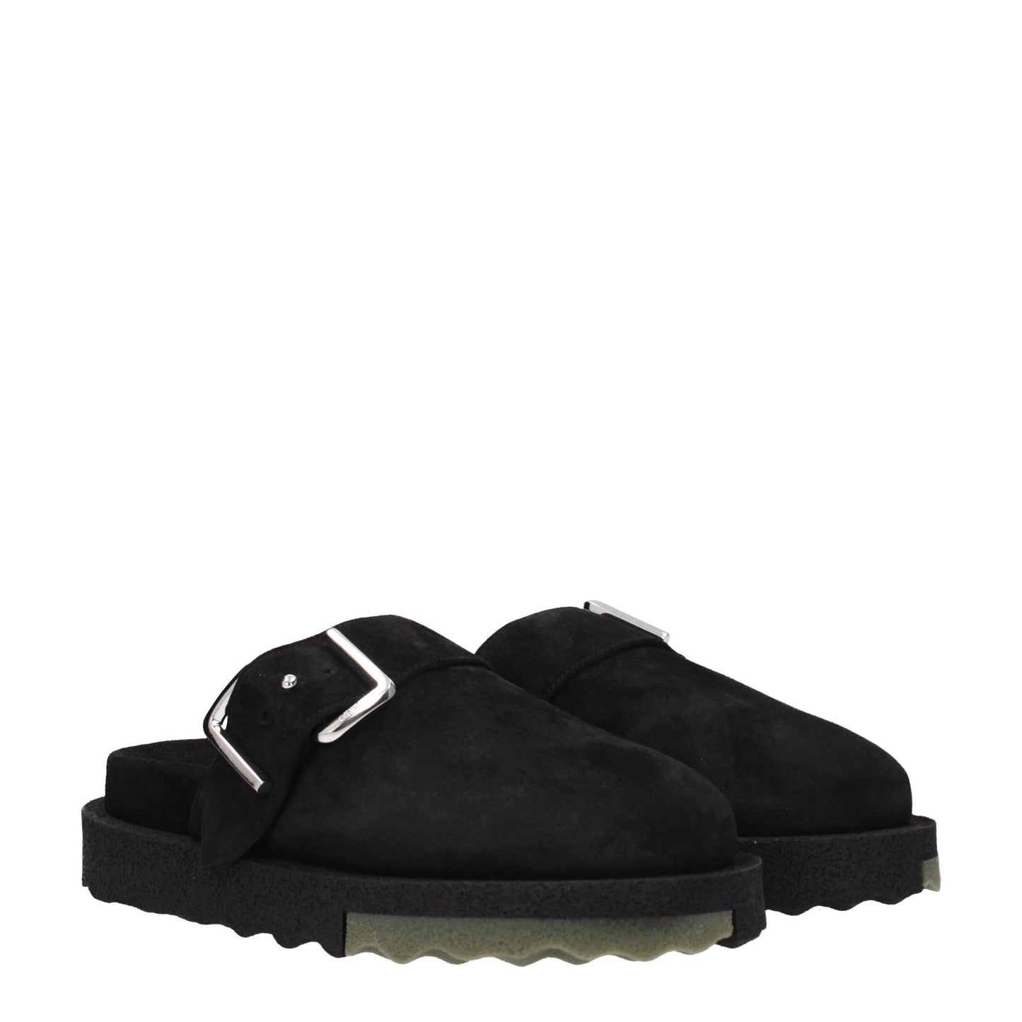 Off-White Sandals & Slippers Men Suede Black