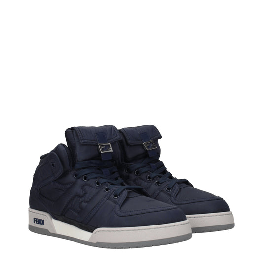 Fendi Men's Sneakers in Fabric  Blue