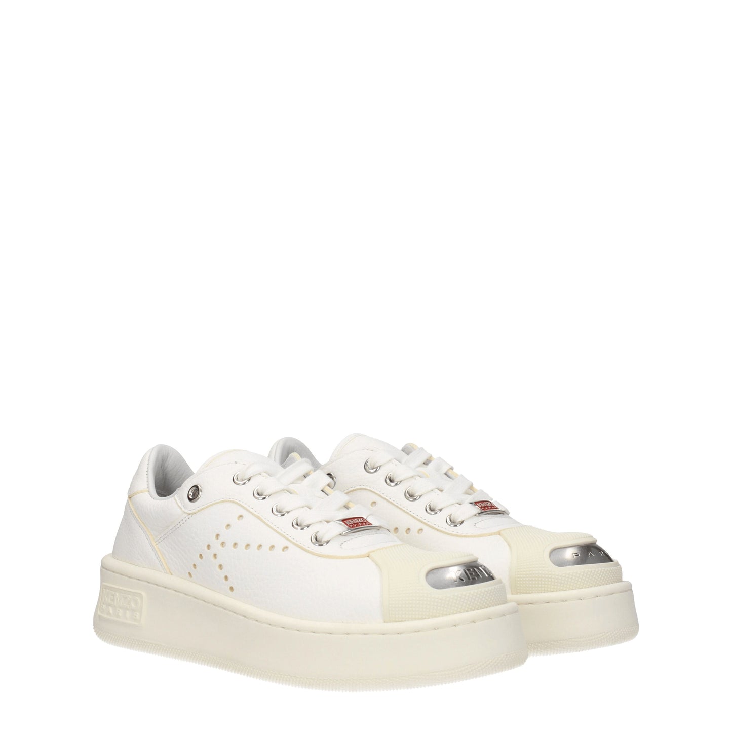 Kenzo Women's Sneakers in Leather White