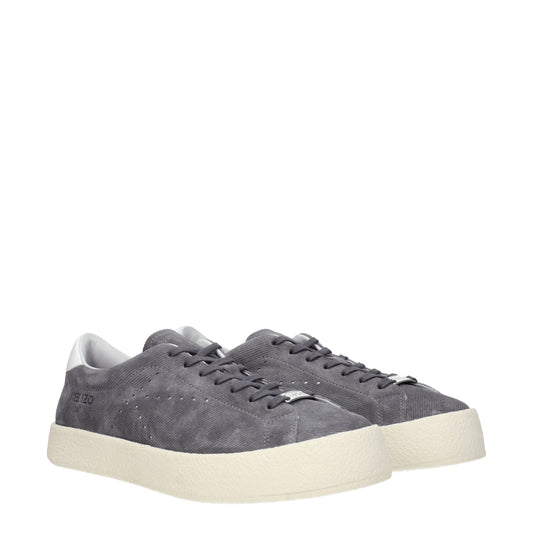 Kenzo Men's Sneakers in Suede Gray/Pebble