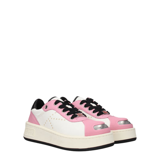 Kenzo Women's Sneakers in Leather White/Pink