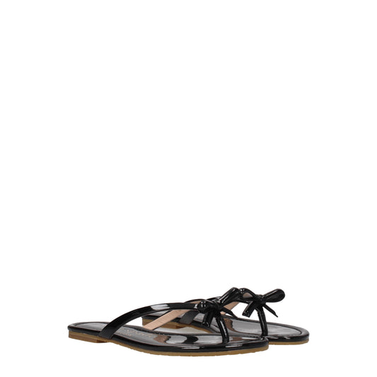 Kate Spade Women's Flip Flops in Patent Leather Black