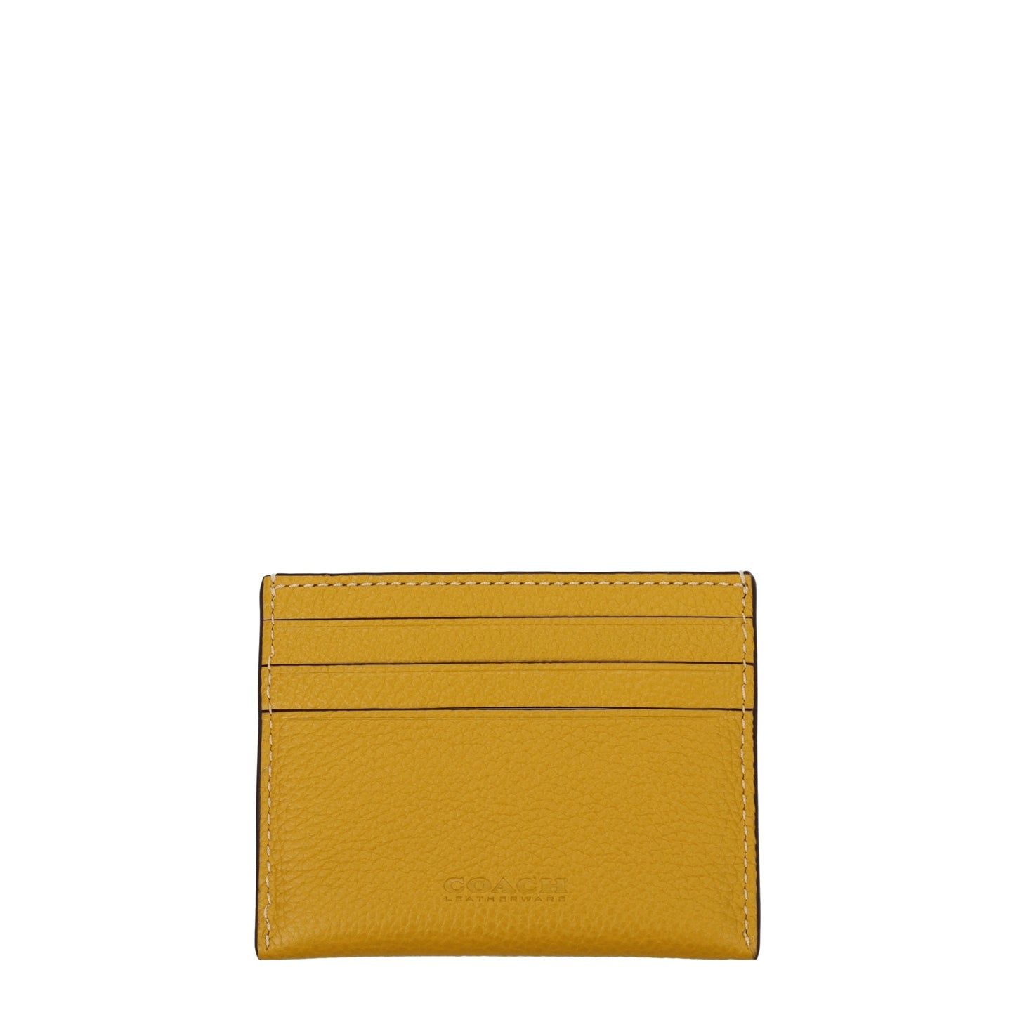 Coach Document Holders Women Leather Yellow/Gold