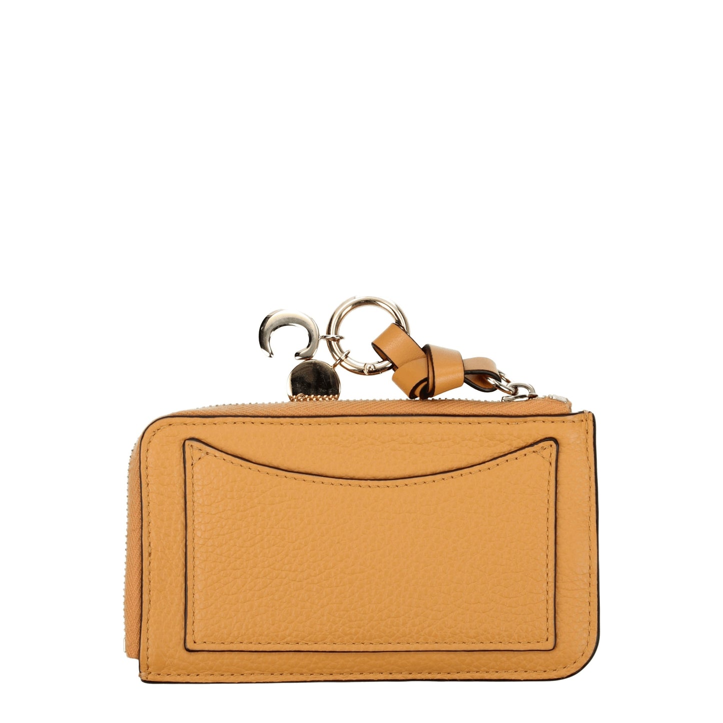 Chloé Coin Purses Women Leather Orange/Apricot