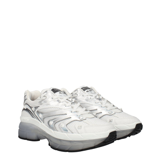 Valentino Garavani Men's Sneakers in Fabric  White/Silver