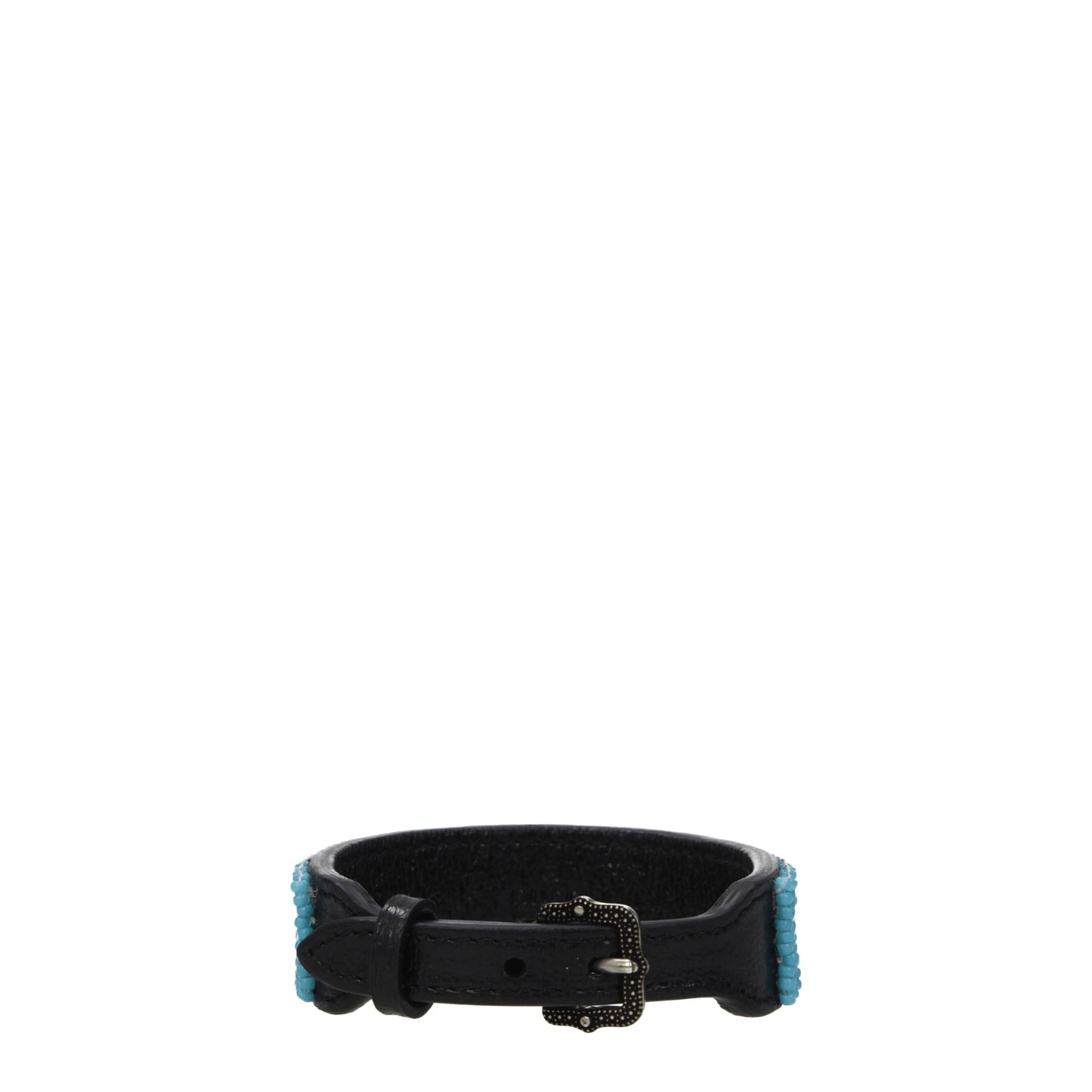 Gucci Bracelets Women Leather Black/Sky