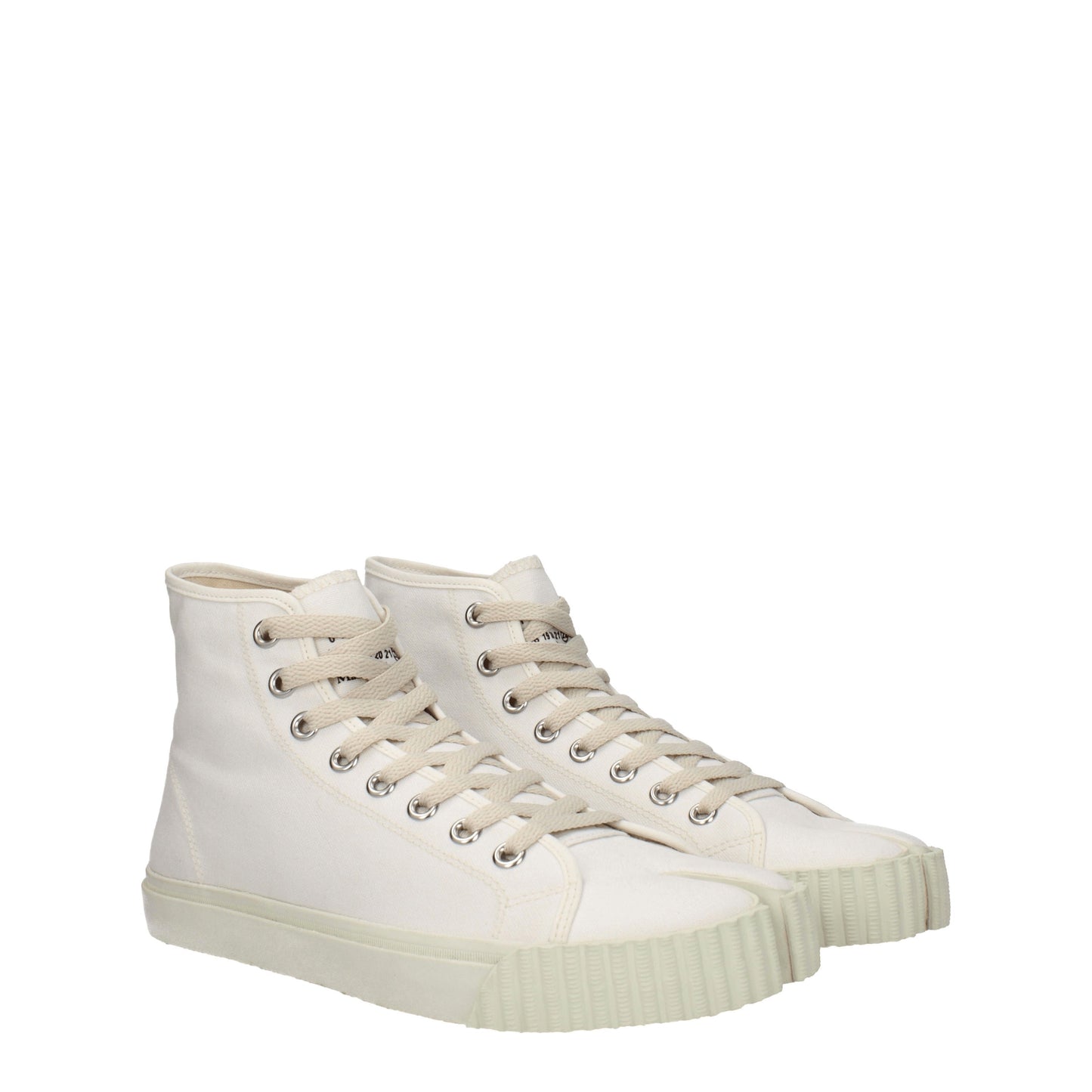 Maison Margiela Men's Sneakers in Fabric  White/Beige