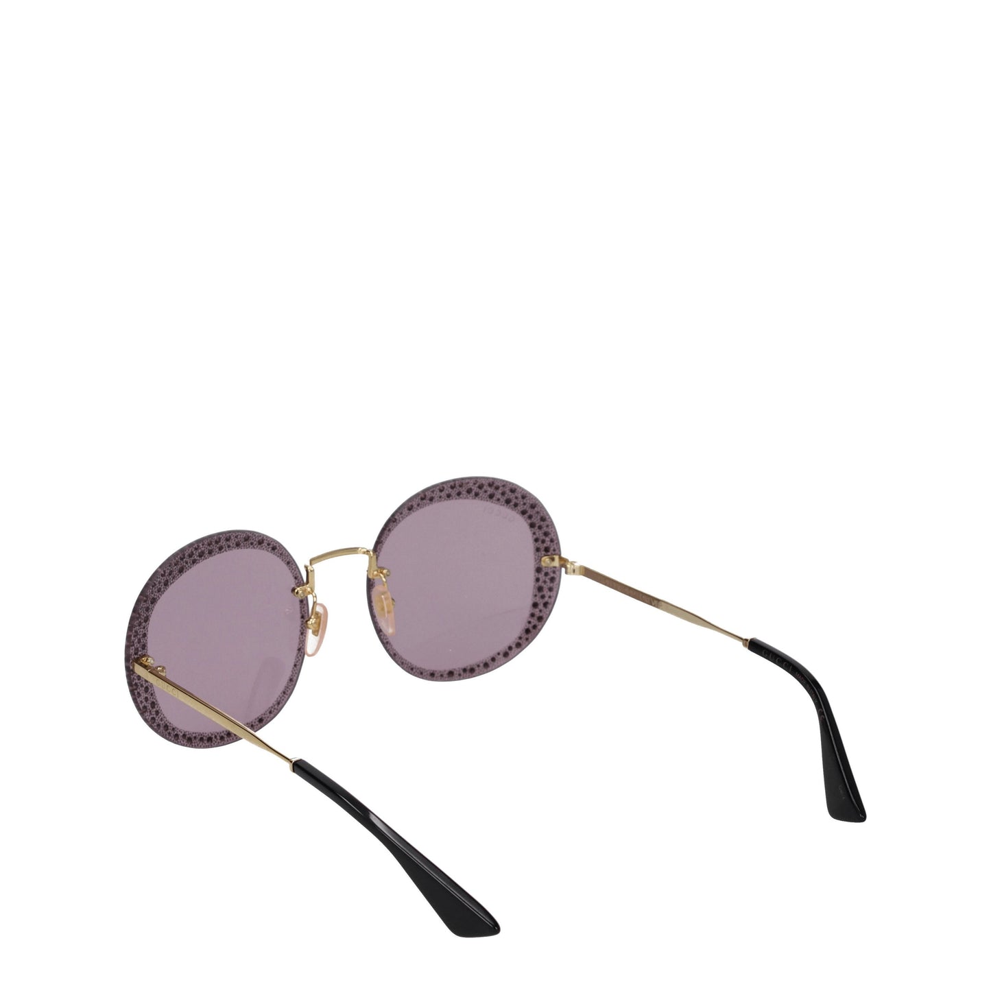 Gucci Sunglasses Women Metal Gold/Violet