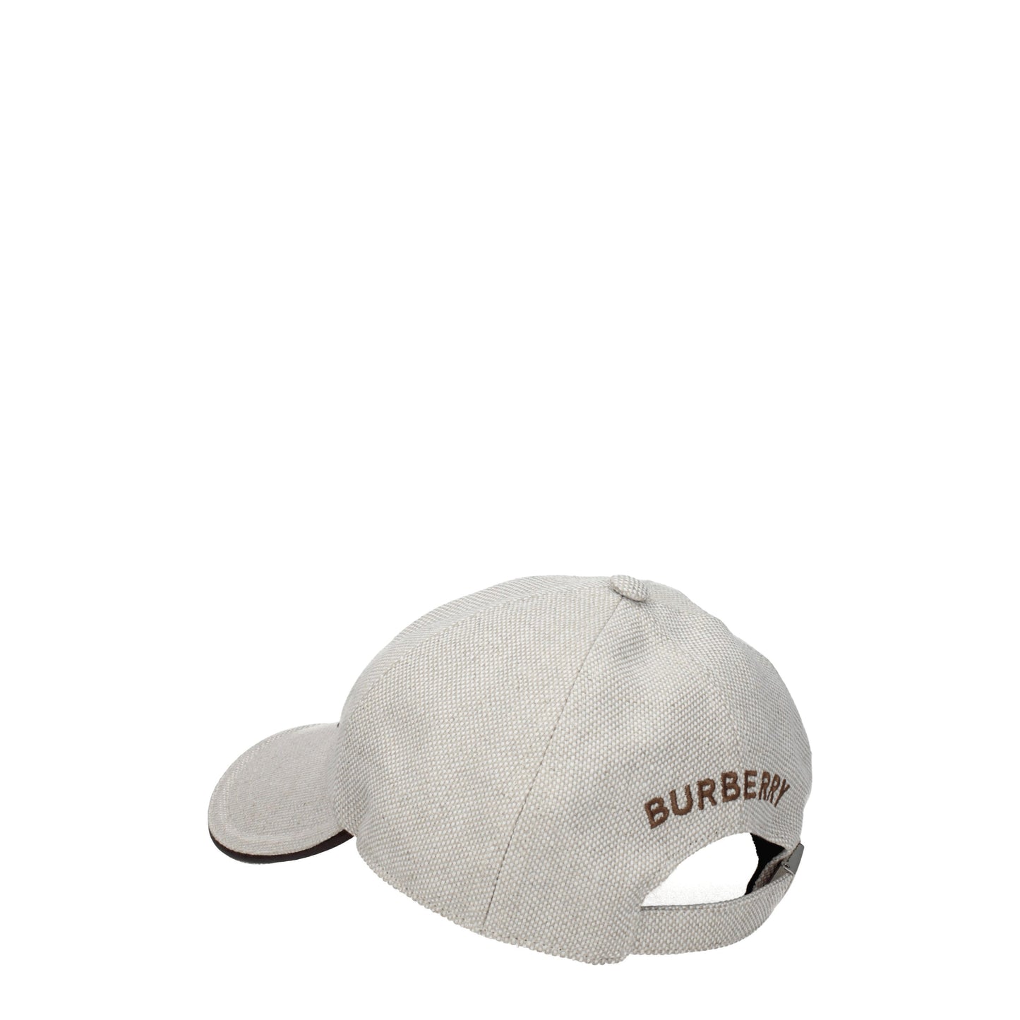 Burberry Hats Men Linen Beige/Brown