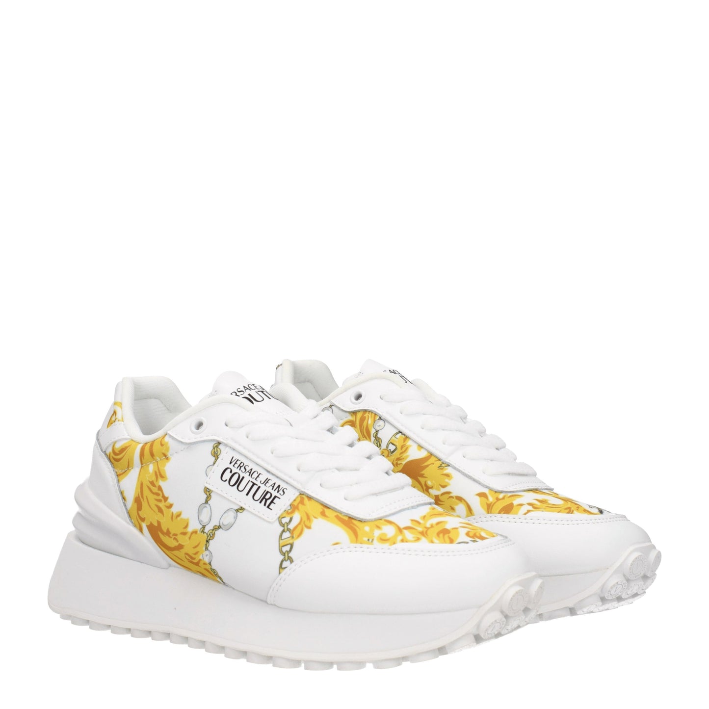 Versace Jeans Women's Sneakers in Fabric  White