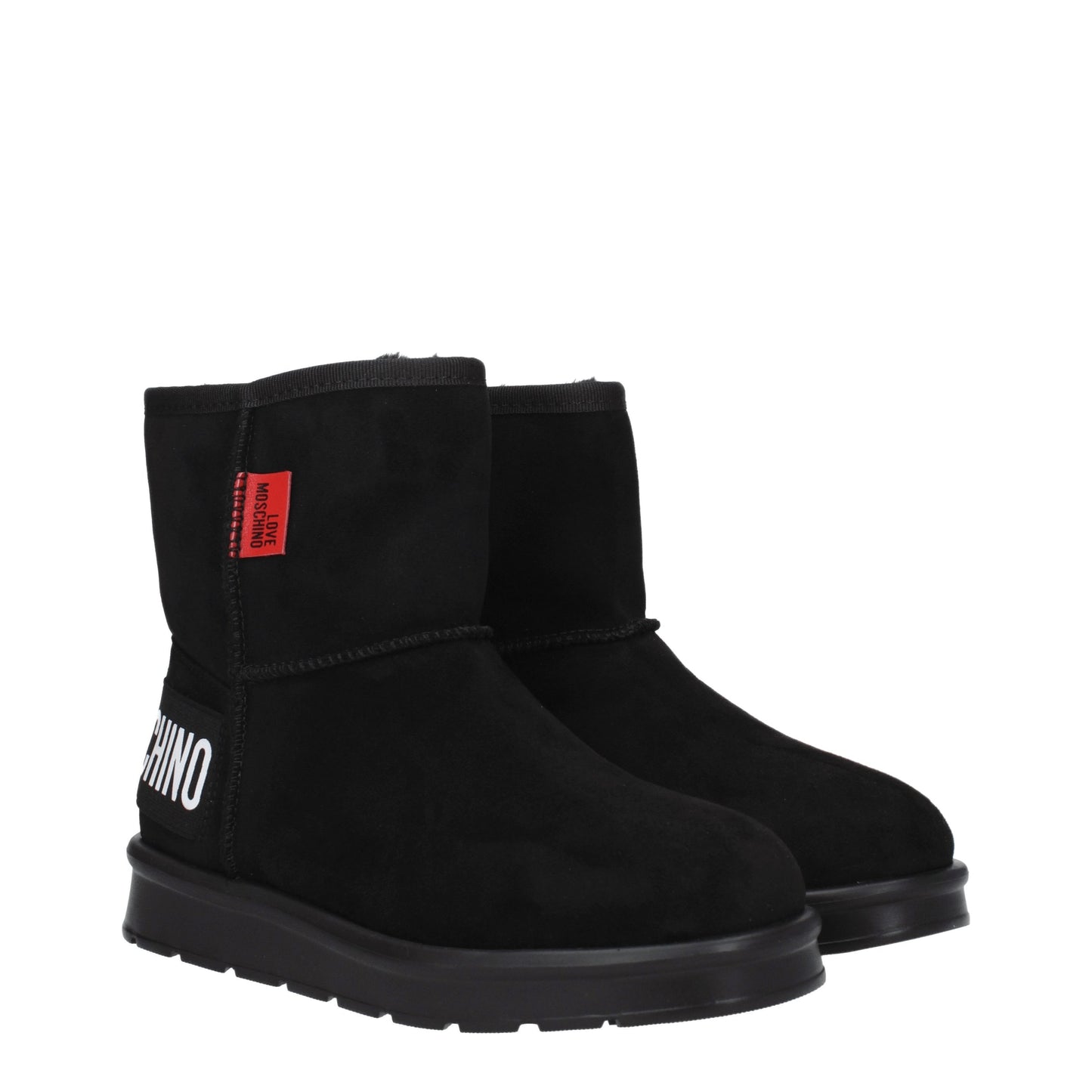 Love Moschino Women's Boots in Suede Black