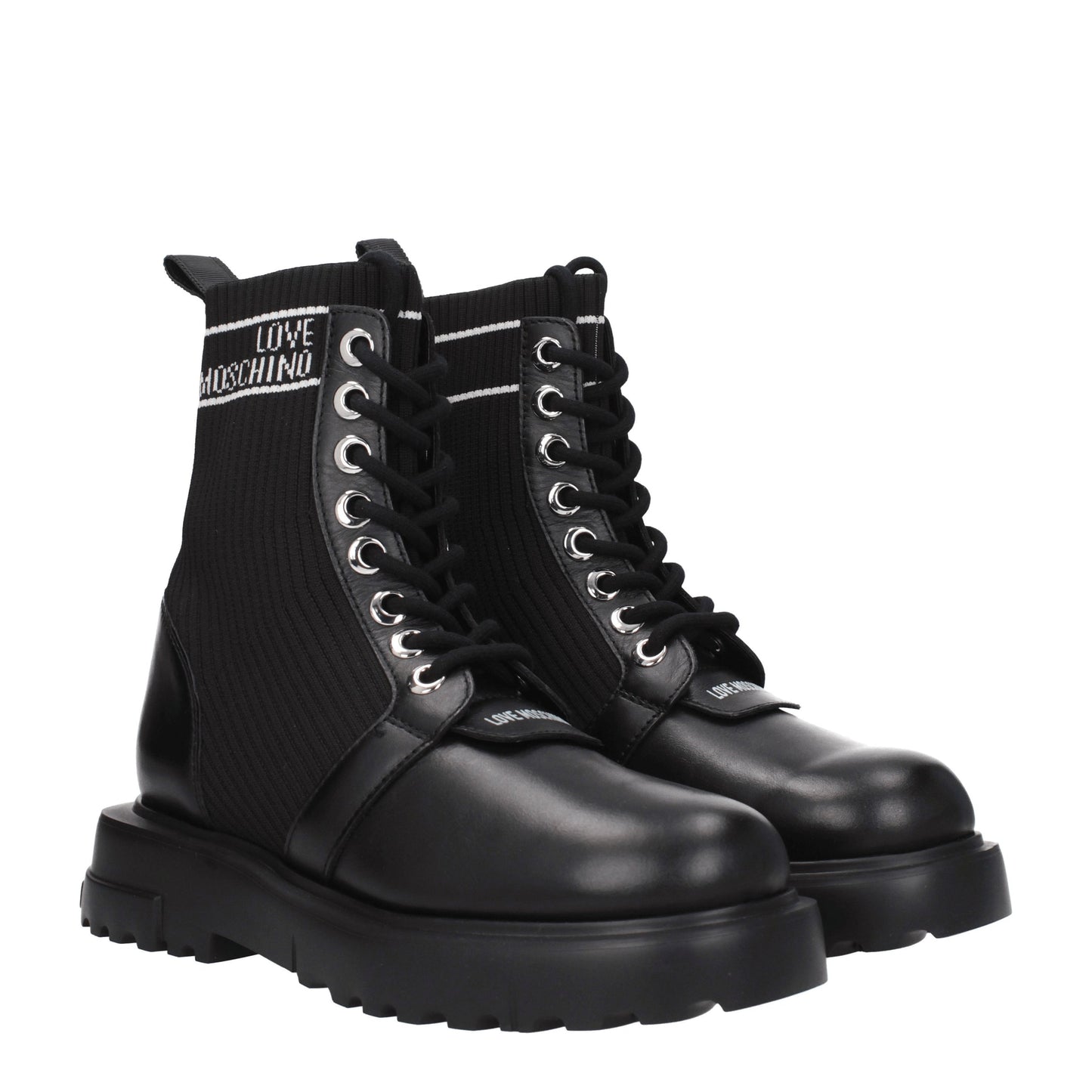 Love Moschino Women's Boots in Leather Black