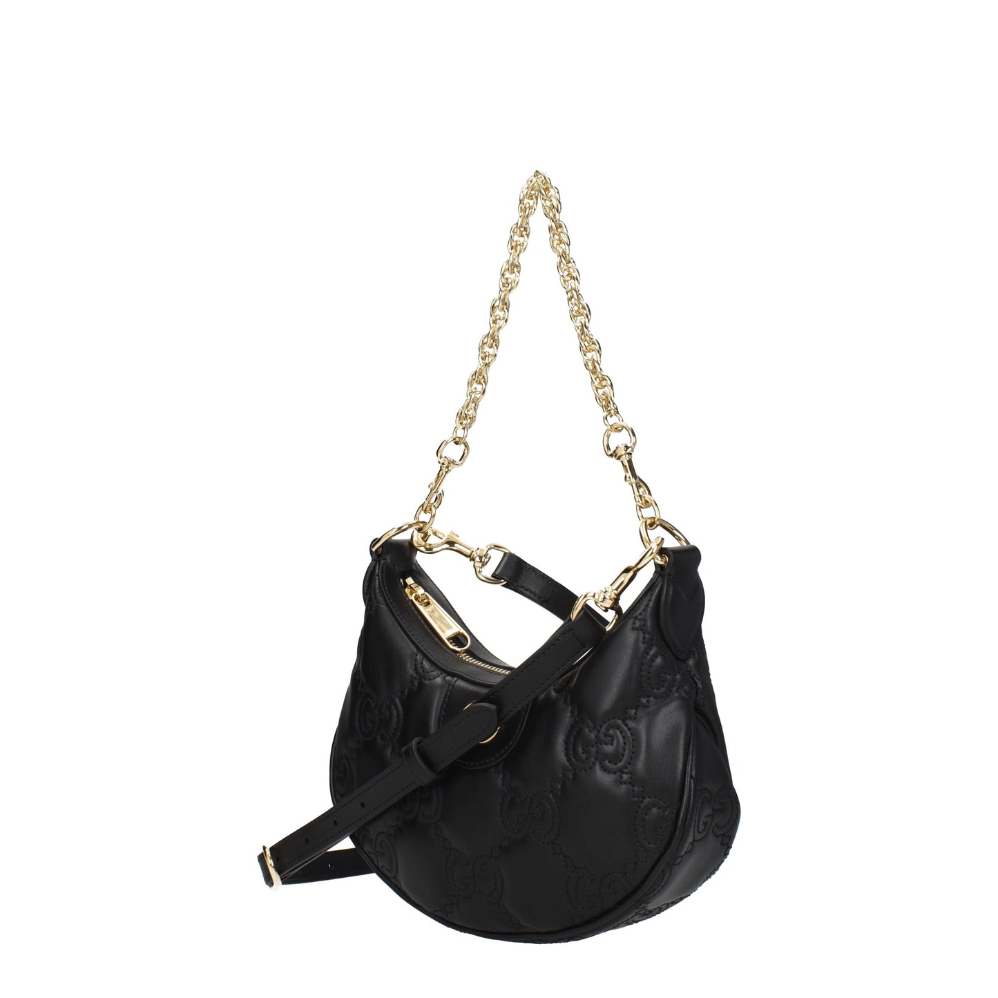 Gucci Shoulder Bags Women Leather Black